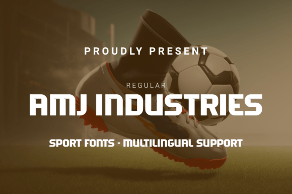 Amj Industries: The Dynamic Display Typeface for Modern Web Design