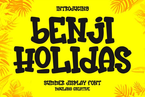 Benji Holidas: A Summer Display Font for Editorial Design