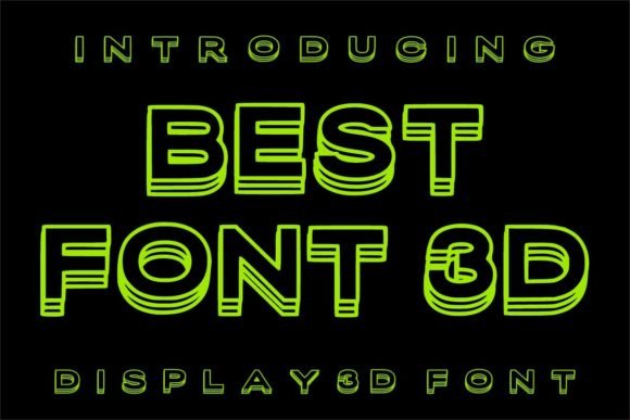 Best Font 3d: A Modern Typeface for Editorial Impact