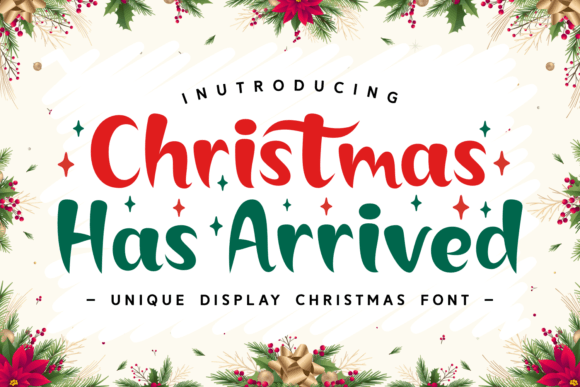 Christmas Has Arrived: A Handwritten Typeface for Festive Editorial Design