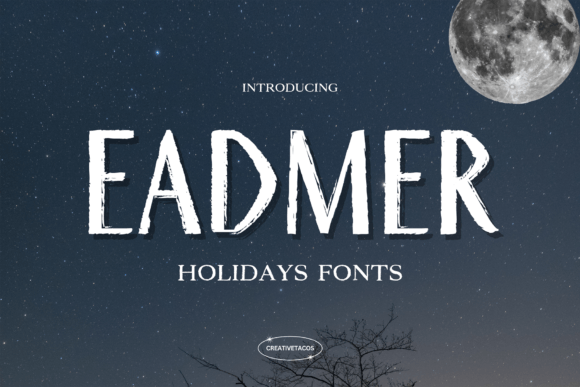 Eadmer Font: A Joyful Display Typeface for Holiday Web Design