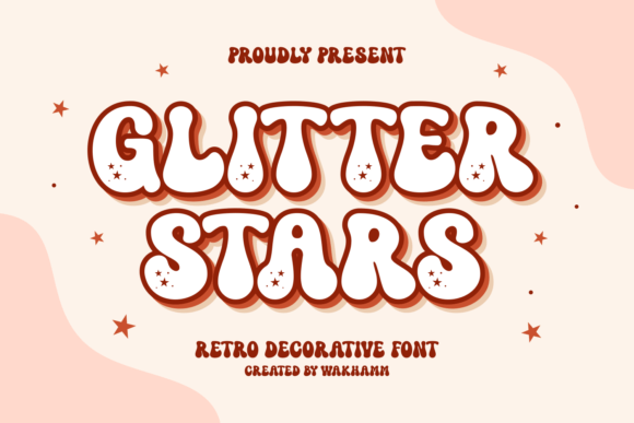 Glitter Stars: A Sparkling Display Typeface for Editorial Design