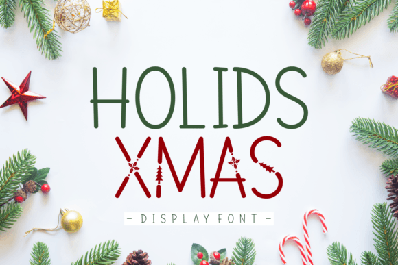 Holids Xmas: The Perfect Display Typeface for Festive Branding