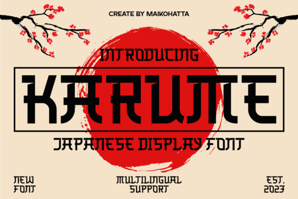 Karume: The Perfect Display Typeface for Handmade Shop Branding