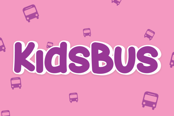 Kids Bus: A Playful Display Font for Editorial Design