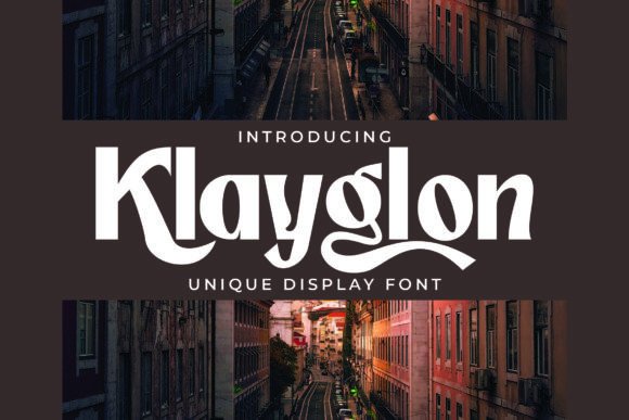 Klayglon: The Premium Display Typeface for Polished Brand Identity
