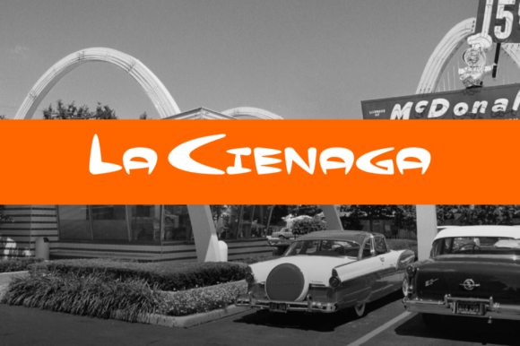 La Cienaga: The Googie Display Font That Elevates Campaign Visuals
