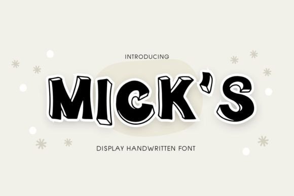 Mick s: The Playful Typeface That Elevates Small Business Branding
