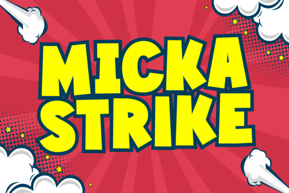 Micka Strike Typeface: A Cheerful Display Font for Web Design