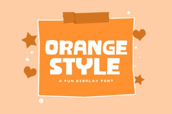 Orange Style: The Vibrant Display Typeface for Modern Web Design