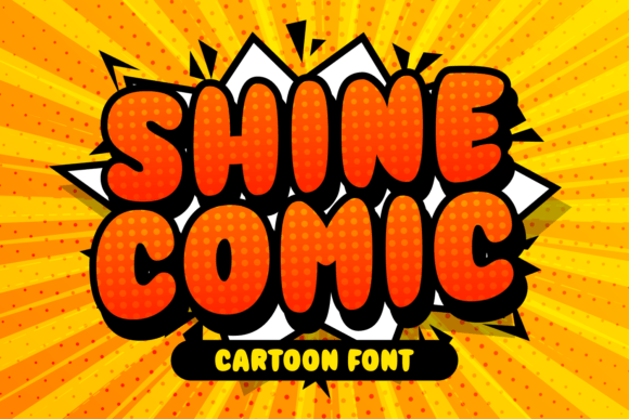 Shine Comic: The Bold Display Font for Modern Web Design