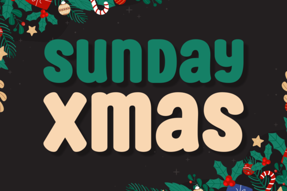 Sunday Xmas: The Bold Display Typeface for Festive Digital Branding