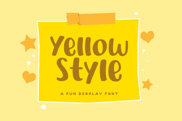 Yellow Style: The Playful Typeface That Brings Handmade Products to Life